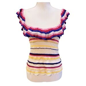 Sezane Leya Top Knit Multicolor XS X-Small